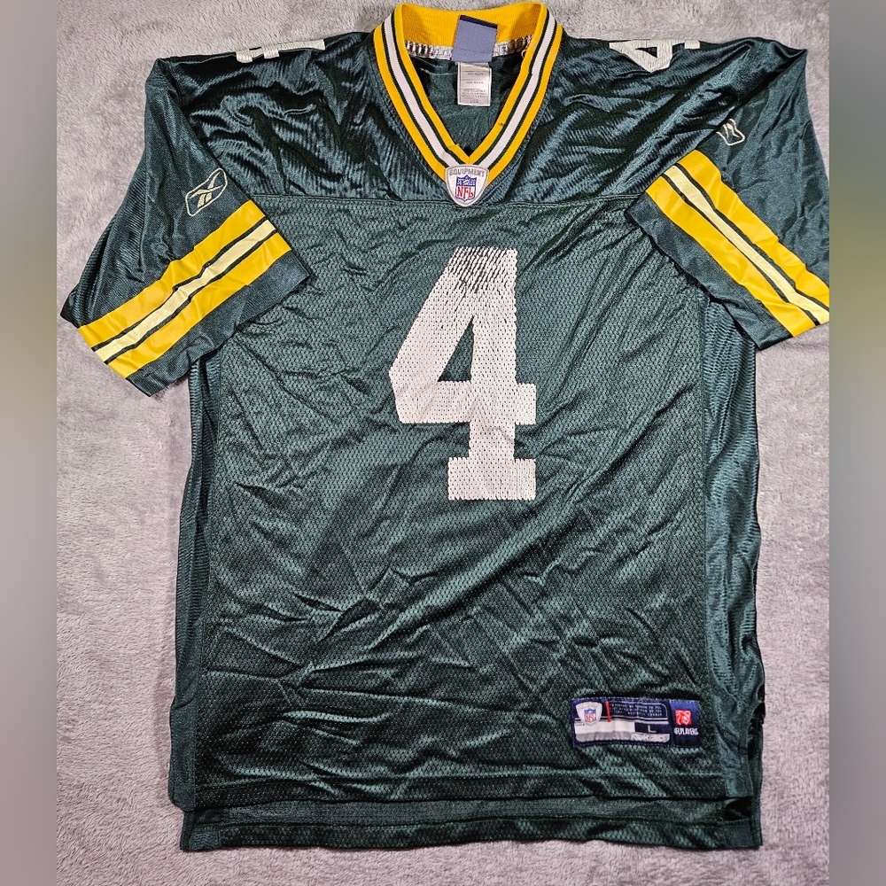 Reebok Authentic Jersey Line Green Bay Packers Brett Favre Jersey Size Large